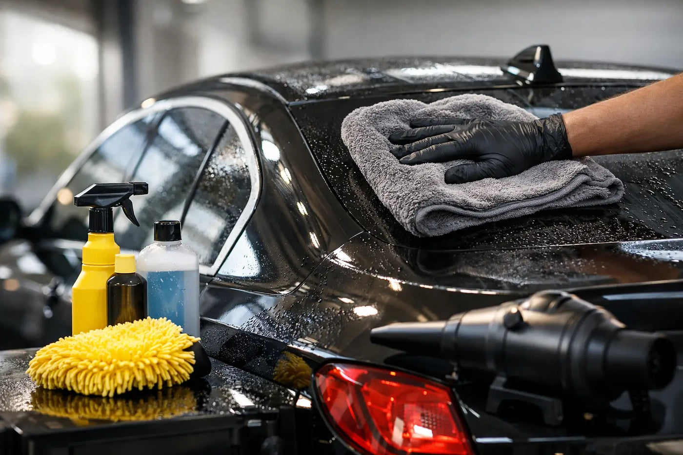 Auto drogen zonder watervlekken doe je zo