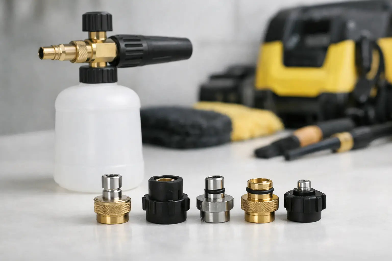 Kärcher foamgun adapter kiezen zonder missers