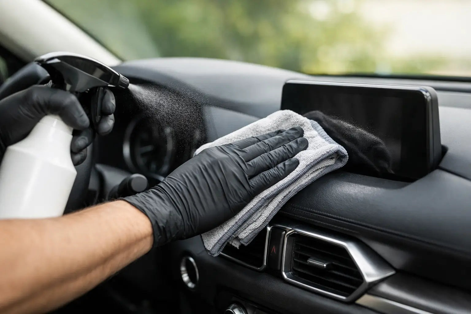 Dashboard streeploos reinigen in je auto